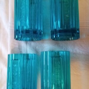 Italica Set of Blue Glass Tumblers